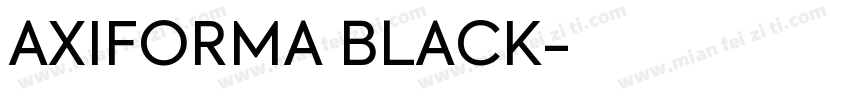 AXIFORMA BLACK字体转换